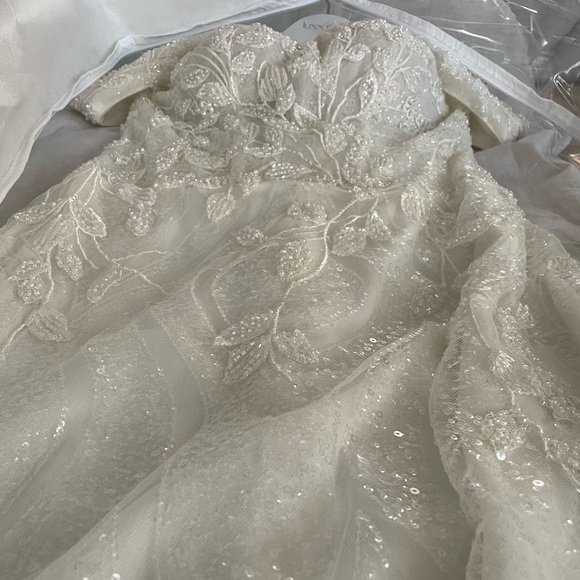 Luce Sposa Trumpet Style Corset Top Wedding Gown Size 6EU Brand New - Picture 10 of 13